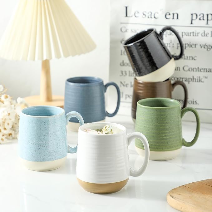 Hasense Coffee Mugs Ceramic, 15 oz Large Coffee Cups - Image 7