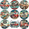 Mrnsiet 8 Pcs Car Diamond Art Coasters Kits by Mrnsiet
