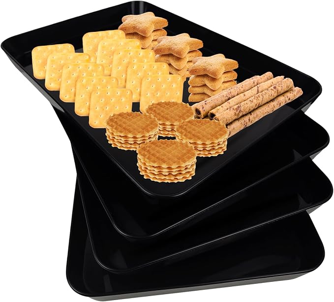 4 pcs 16" x 11" Large Serving Trays by greenandlife