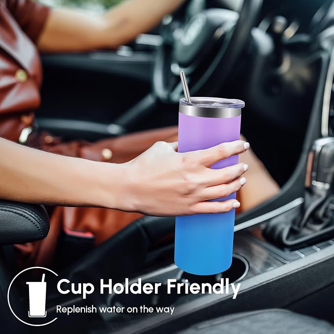 Volhoply 4 Pack Skinny Tumblers - Image 4