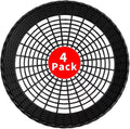 Paper Plate Holders, 9/10 Inch paper plate holders reusable Black Plastic Heavy by EBIGIC