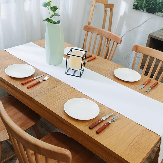 Dinning Table Runner Cloth 12 x 120 Inches Farmhouse Kitchen Coffee Burlap - Image 3