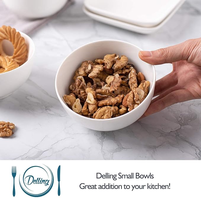 DELLING 10 Oz Porcelain Bowls Set of 6 - Image 4