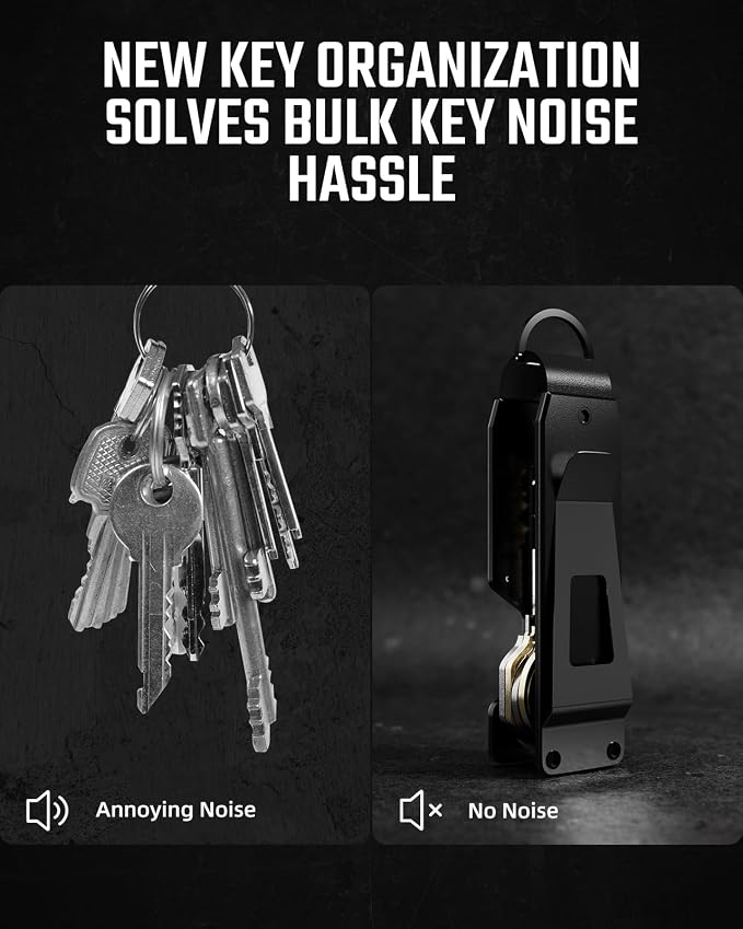 Key Organizer Compact Key Holder Metal Key Chain Minimalist key case key holder - Image 3