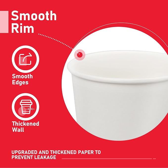 12 oz 1000 Pack Disposable Paper Coffee Cups, Hot Paper Cups, Thickened - Image 9