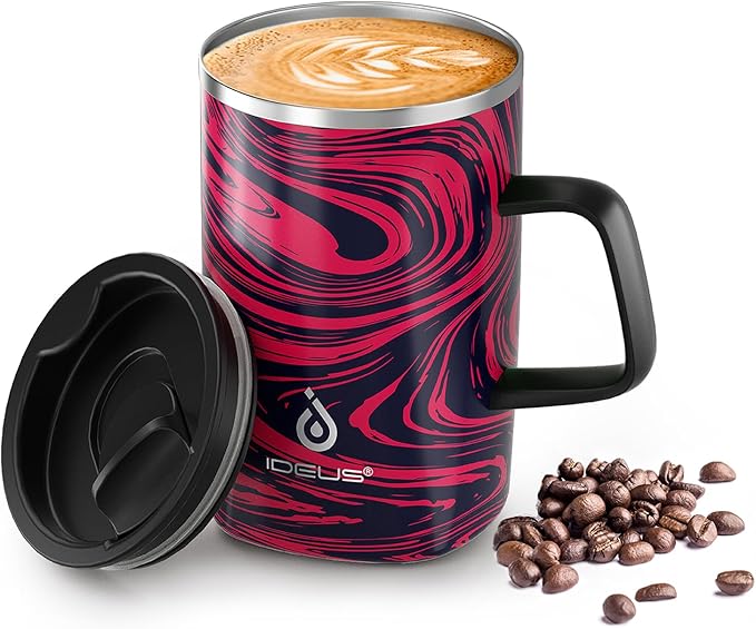 Ideus 16 oz Insulated Stainless Steel Coffee Mug by IDEUS