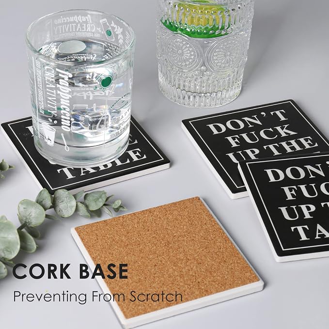 wonlex Ceramic Coasters Absorbent - Image 4