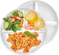 Sweese 9 Inch Porcelain Divided Dinner Plates Set of 2 – Encourage Healthy by Sweese