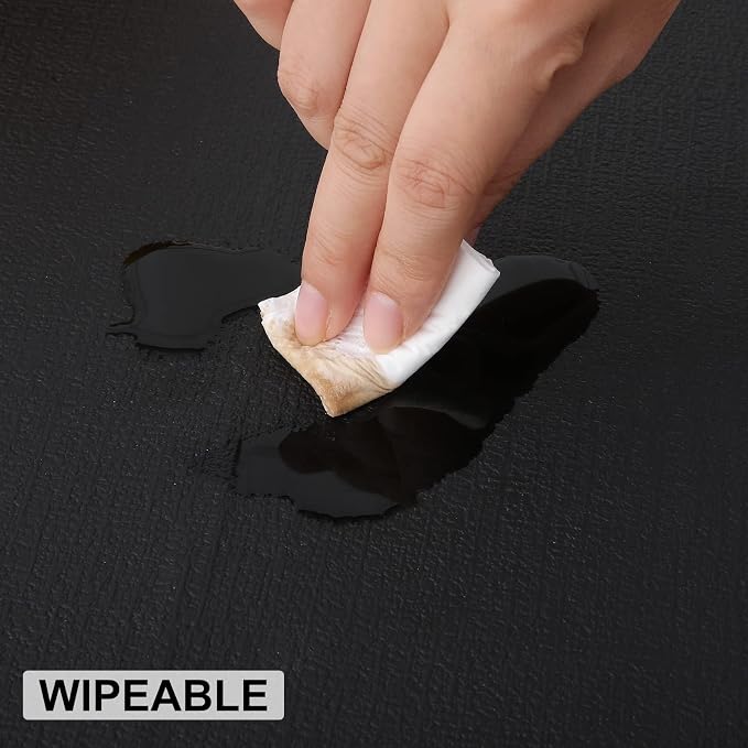 Faux Leather Heat Resistant Placemats 6 Packs, Waterproof Wipeable Dining PU - Image 5