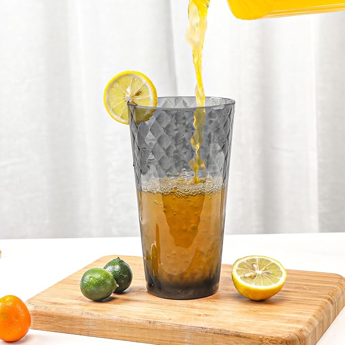 BPA-Free Plastic Tumblers 8 Pack | Reusable Dishwasher Safe | Stackable - Image 3