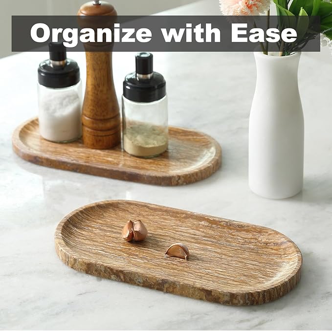 Turkish Natural Marble Tray, Catchall Tray - Image 5