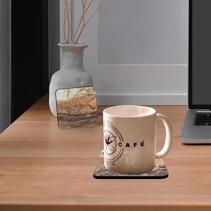 50 PCS Sublimation Coasters Blanks Bulk, 4x4 Inch Square Blank Cup Mat Rubber - Image 4
