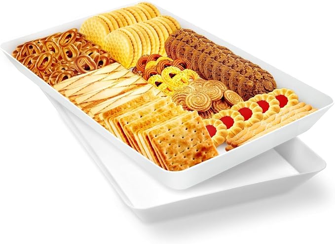 WOWBOX 2 pcs Serving Tray for Entertaining, Serving Platters for Fruit by WOWBOX