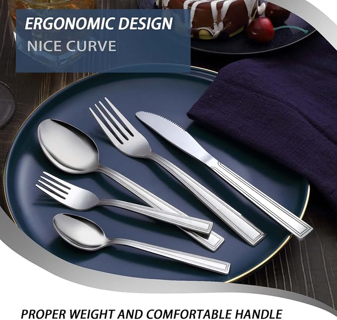 Hunnycook 40-Piece Silverware Set - Image 5