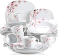 VEWEET 30 PCS Ceramic Dinnerware Sets by VEWEET