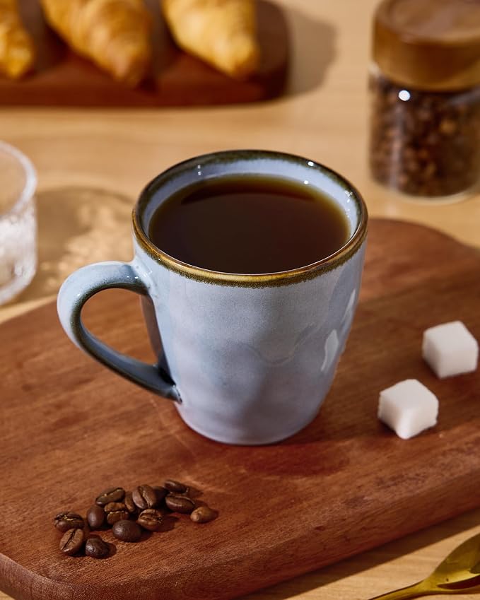 famiware Coffee Mugs Set of 4, Ocean Round 11.5oz Coffee Cup Set - Image 2