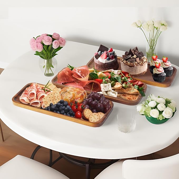 Acacia Wood Serving Platters and Trays - Image 7