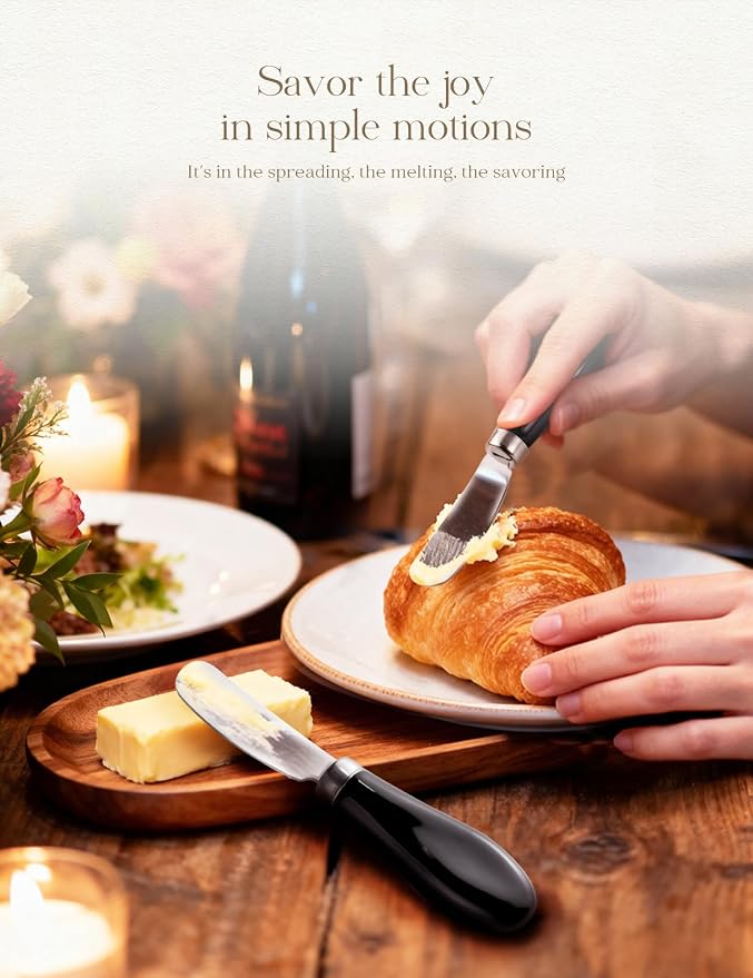 Stainless Steel Butter Spreader Knife 4 Pack - Image 6