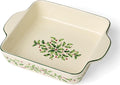 Lenox Holiday Christmas Stoneware Square Baking Dish | 11 x 9 inch | festive by Lenox