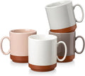 MALACASA 16oz Ceramic Coffee Mugs Set of 4, Stackable Coffee Cups by MALACASA