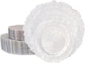 U-QE 60PCS White Plastic Plates by U-QE