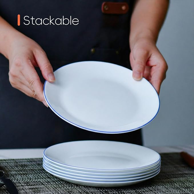 7.5 Inch Appetizer Plate Set of 6, snacks and kitchen serving - Image 2