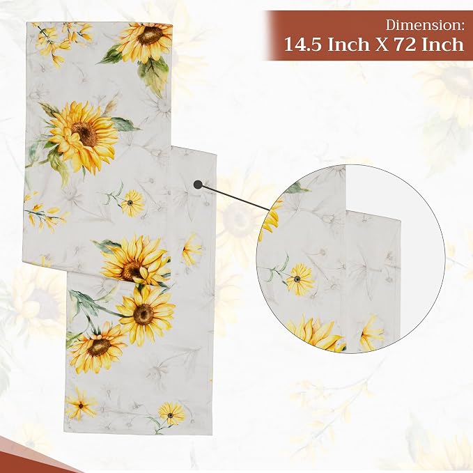 Maison d' Hermine Table Runner 100% Cotton 14.50" x 72" | Table Runners 72 - Image 4