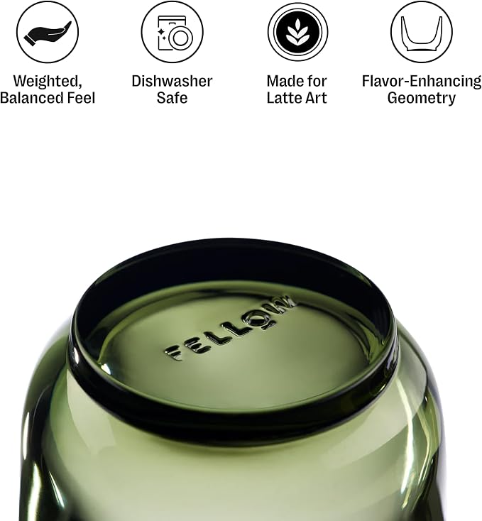 Fellow Pirch Espresso Shot Glasses 3.5 oz, Weighted Thick Glass | Demitasse Cups - Image 2