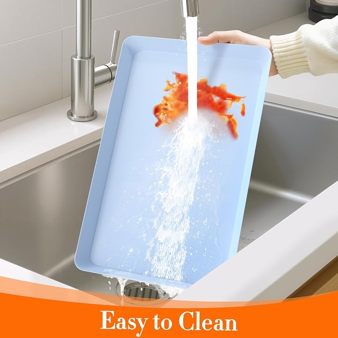 WOWBOX 4 pcs Serving Tray for Entertaining, Serving Platters for Snacks - Image 7