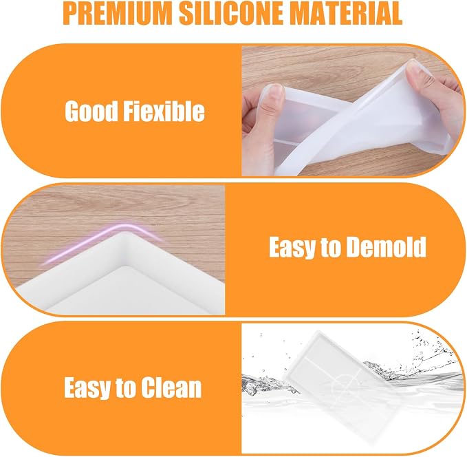 2 Pcs Rectangle Silicone Resin Molds - Image 4