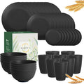 Wheat straw dinnerware sets of 40-10 inches plates, 9 inches plates, 6inches by WROVA