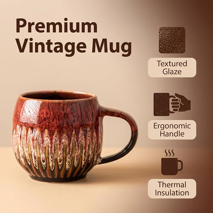 Large Ceramic Coffee Mug - 13oz Tea Cup - Image 6