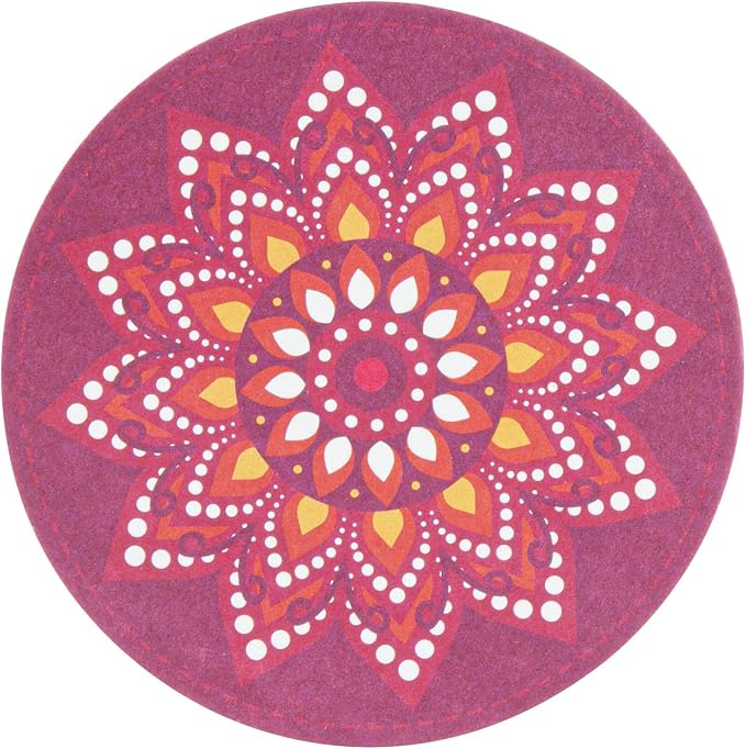 Restaurantware Round Paper Floral Coaster, 48 Pack - Image 16
