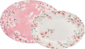 Bico Spring Sakura 16 plus 14 inch Ceramic Oval Platters Set, Microwave & by Bico