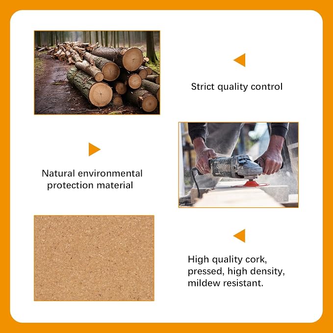 18 Pcs Cork Coasters with Lip, Absorbent Drink Coaster with Grooved Round Edge - Image 5