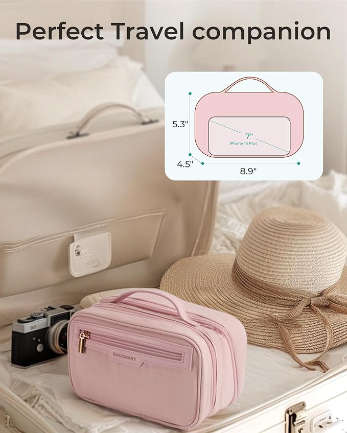 BAGSMART Travel Makeup Bag, Make Up Bag - Image 2