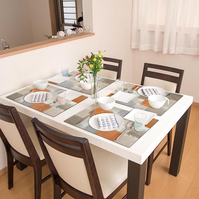 Emvency Farmhouse Placemats Set of 4, 12x18 Inch - Image 6