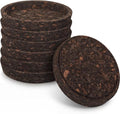 6 Pack Thick Carbonized Cork Coasters 4 Inch Heat Resistant Drink Coasters by Unknown