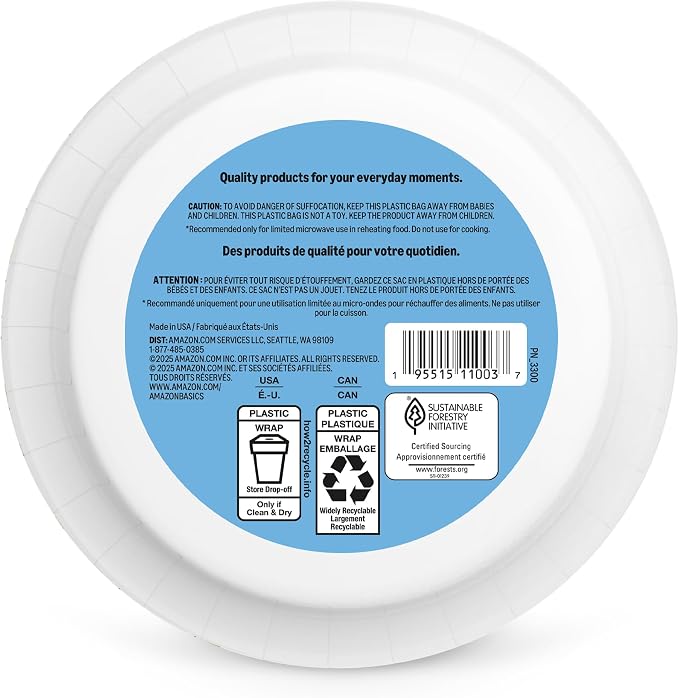 Amazon Basics Ultra Disposable Paper Bowls, 20 Oz, Microwave Safe, Soak Proof - Image 6