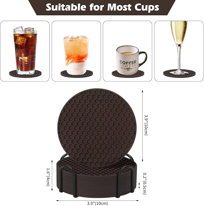 TWTLi Silicone Coasters Set of 6 - Image 5