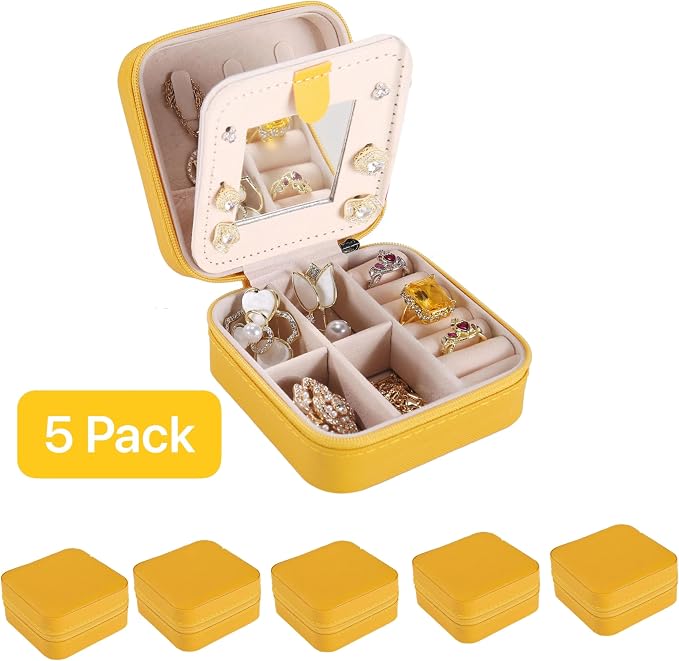 KElofoN Travel jewelry case Travel jewelry box Travel Jewelry Organizer Small - Image 2