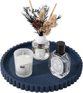 Round Bathroom Tray Perfume Organizer Coffee Table Decor, Heat-Resistant by Heagoale
