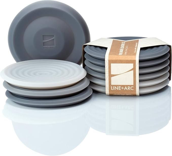 LINE+ARC Silicone Coasters feat. in NYT WireCutter | Waterproof, anti-stain by LINEARC