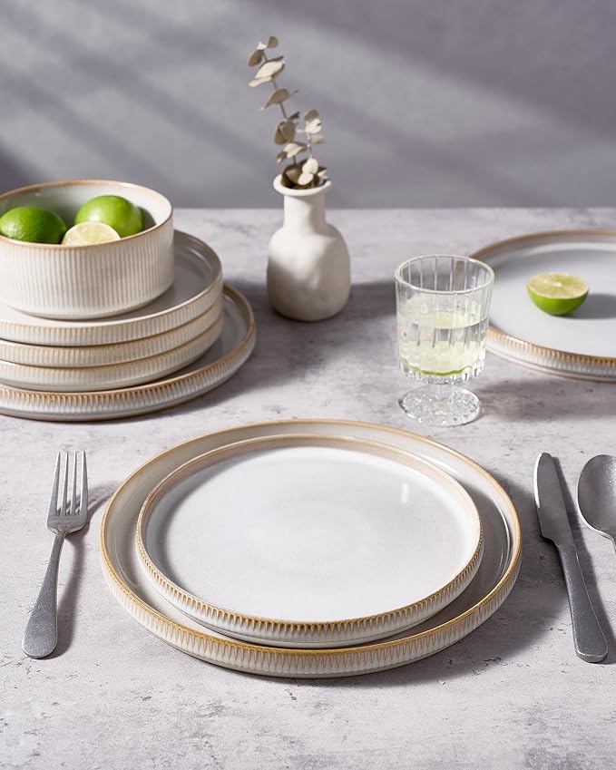 famiware Star Dinner Plates for 6, 10 inches Plate Set, Scratch Resistant - Image 7