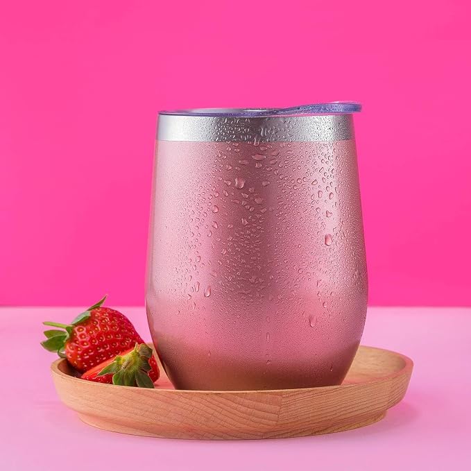 CHILLOUT LIFE 12 oz Stainless Steel Wine Tumbler - Image 4