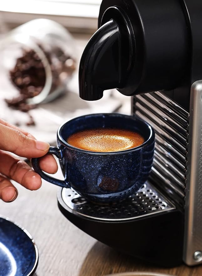 vicrays Ceramic Espresso Coffee Cups Set 4 oz Porcelain Espresso Cups - Image 5