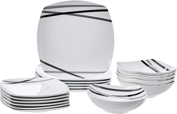 Amazon Basics Square Dinnerware Set by AmazonBasics