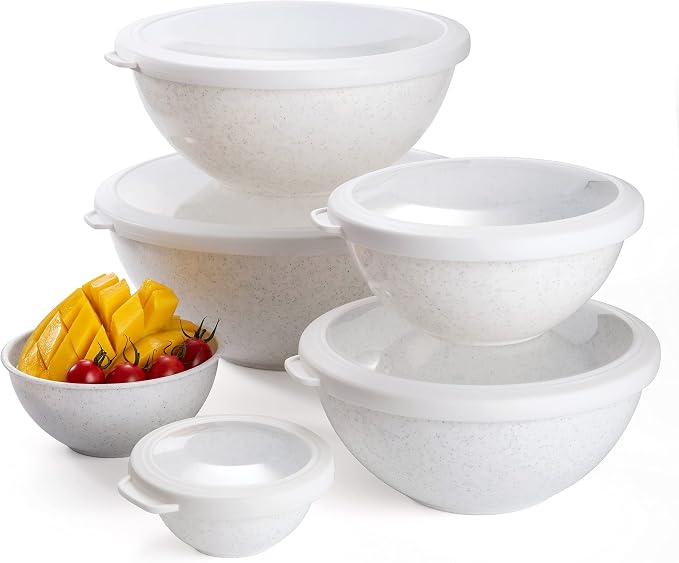 COOK WITH COLOR Mixing Bowls with TPR Lids - Image 8