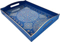 Boho Blue Decorative Tray, Serving Tray by Umisriro