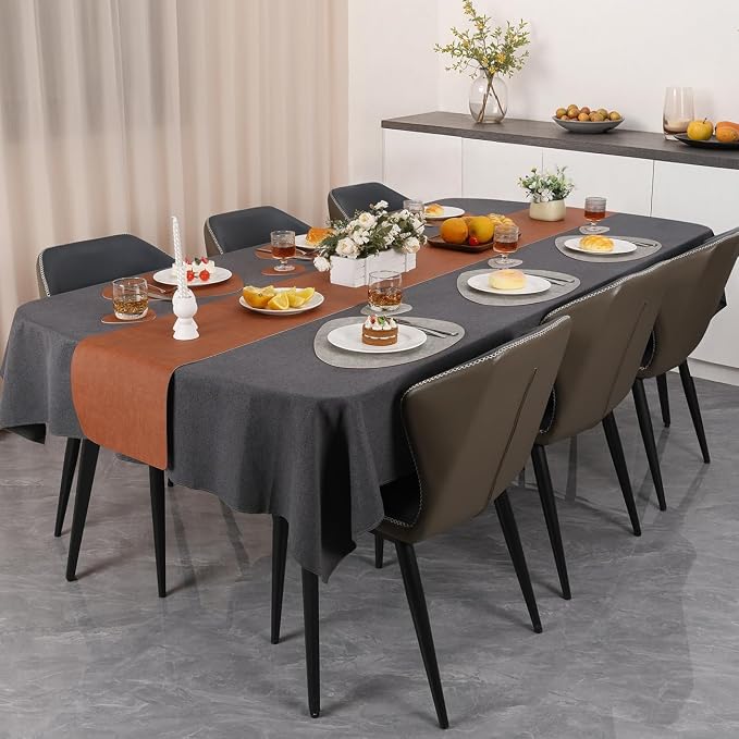 Faux Leather Placemats Set of 6, Dual Sided - Image 3